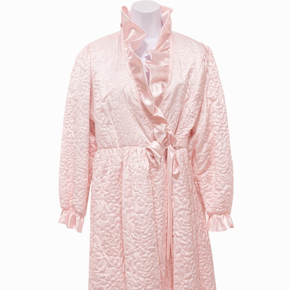 Vintage Donna Richard for Gilligan & O'Malley Quilted Robe Bridal Dressing Gown